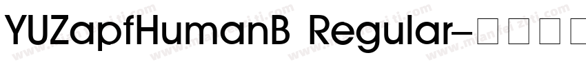 YUZapfHumanB Regular字体转换
